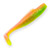 Z-MAN FISHING PRODUCTS INC. Z-Man Diezel MinnowZ, soft plastic fishing lure with a vibrant green, yellow, and orange color pattern designed to attract fish.