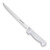DEXTER RUSSELL Dexter P94813 Fillet Knife 8" Narrow, narrow stainless steel fillet knife with a long pointed blade and white ergonomic handle on a white background