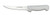 DEXTER RUSSELL Dexter P94825 Basics 6" Flexible Curved Boning Knife, stainless steel curved blade with a gray ergonomic handle on a white background.
