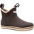 XTRATUF 22734 6" Full Rubber Deck Boot, black waterproof slip-resistant outdoor rubber boot with beige sole and pull-on handles.