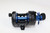 AKIOS Akios F-15 Nitron, fishing reel with a black and blue design, featuring a metallic blue spool and handle, and a carbon fiber finish.