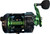 AKIOS Akios F-15 Nitron, a high-performance fishing reel with green and black metallic components and a carbon fiber finish.