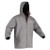 ONYX Essential Jacket Grey, front view of a lightweight men's outdoor jacket with a hood and zipper closure.