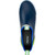 XTRATUF ADSM Sport Boot, a navy blue waterproof slip-on shoe with a green and white pull tab at the heel and a breathable inner lining.