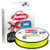 BERKLEY Berkley X9 Braid, spool of bright yellow braided fishing line with packaging featuring a fisherman and product logo.