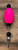 FOUR HORSEMEN Four Horsemen Oval Poppers, pink and black fishing lure with metal hook and beads.