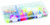 FLAMBEAU Flambeau 3003 Tuff-Tainer 3-Fixed, clear plastic tackle storage box with multiple compartments filled with fishing lures and accessories.