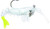 VUDU Vudu E-VS20 Shrimp, fishing bait lure with realistic shrimp design and bright yellow tail for attracting fish.