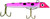 GOT-CHA Plug 100 Series, pink fishing lure with black dots, featuring a fish face design and treble hooks for fishing