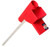 SEA STRIKER Sea Striker SP1 Surf Pal Sand Spike, red plastic sand spike with white handle for surf fishing.