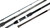 TSUNAMI Tsunami Trophy II Spinning Rod, image of a black and silver fishing rod with a sleek design and multiple sections for spinning fishing