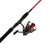 PENN FISHING TACKLE Penn Fierce IV Spinning Combos, a fishing rod and reel set with a pink rod and black handle reel.