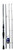 NINJA TACKLE Ninja Tackle 7' 4pc Dagger - Travel Spinning Rod, assembled fishing rod with travel case and fishing gear.