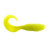 BERKLEY Berkley Gulp Swimming Mullet, yellow soft plastic fishing lure with curved tail for freshwater and saltwater fishing.