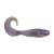 BERKLEY Berkley Gulp Swimming Mullet, Soft plastic fishing lure in purple and grey colors with a curly tail for attracting fish