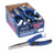 Sea Striker NPS7-18 7-inch Split Ring Needlenose Pliers, product image showing multiple pliers in a carton and one unboxed plier with ergonomic non-slip grips and nickel plated finish.