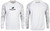 BLACKTIPH BlacktipH Performance OG Long Sleeve, white long sleeve fishing shirt with gray camo pattern on the sleeves and black logo on the chest and back.