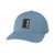 HUK A1A HAT, light blue baseball cap with adjustable strap and HUK logo patch on front.