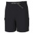 HUK CREEKBED CARGO SHORT, black outdoor hiking shorts with multiple cargo pockets and adjustable waistband.