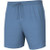HUK PURSUIT VOLLEY, blue men's swim shorts with a drawstring waistband and logo on the lower left side.