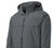 F&F Waterproof Jacket, a dark grey rain-resistant outdoor jacket with a hood and zipper closure