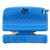 Cuda Cuda Knife Sharpener, blue plastic knife sharpener with a textured grip and metal file attachment for honing and sharpening knives.
