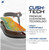 KORKERS Women's Fish Flip, detailed image showing cushioned footwear with vibrant orange and yellow print and arch support design.