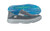KORKERS Korkers Men's Fish Moc, blue and gray fishing shoe with waterproof design and slip-resistant sole