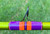 NICK'S CUSTOM RODS 2025 Nick's Custom Rods - CTS 1305, colorful fishing rod with green, purple, orange, and black wrapped grip and a black fishing guide against a green grass background.