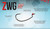 Z-MAN FISHING PRODUCTS INC. ZWG Worm Hook, detailed image of a black nickel-plated fishing hook with silicone bead and dual-tapered point designed for optimal bait presentation.