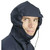 GUY COTTEN Guy Cotten Isoder Jacket - Glentex, a waterproof navy blue jacket with an attached hood worn by a man, designed for weather protection.