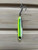 ES Lures 200OG - 3 inch, 2 oz fishing lure with a yellow and green striped design and treble hook, suitable for freshwater and saltwater fishing.