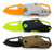 TRUE True Berm Keychain Knife, compact portable multi-color folding knife with handle in grey, green, and black with vibrant accents.
