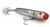 STORM Storm Rattlin' Saltwater Chug Bug, detailed close-up of a fishing lure designed for saltwater fishing with a fish-shaped body, treble hooks, and vibrant coloration.