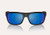 NATIVE Native Ashdown Polarized Sunglasses, black frame with blue mirrored lenses.