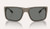 Native Badlands Polarized Sunglasses, image of gray framed sunglasses with dark tinted lenses.