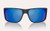 NATIVE Native Badlands Polarized Sunglasses, black frame with blue mirrored lenses.