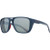 NATIVE Native Mammoth Polarized Sunglasses, modern sports sunglasses with gray polarized lenses and black frames with red accents for UV protection and outdoor activities.