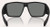 NATIVE Native Sightcaster II Polarized Sunglasses, black wraparound frame with dark lenses.