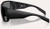 NATIVE Native Sightcaster II Polarized Sunglasses, black sports sunglasses with wraparound design and textured temple arms.