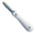 TOADFISH Toadfish White Oyster Knife, image of a white oyster shucking knife with a stainless steel blade and ergonomic handle.