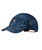 BUFF Buff Speed Cap, blue camouflage running cap with adjustable strap and ventilation eyelets.