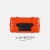 TURTLEBOX Audio Gen3 Speaker, orange rugged portable speaker with control panel and power button.