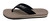 FROGG TOGGS Women's Flipped Out 2.0 Flip Flops, black and beige rubber flip flops with a textured sole and adjustable strap.