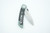 TOADFISH Toadfish 4" EDC Pocket Knife, folding pocket knife with a sleek silver blade and a modern black and green handle.
