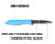 SORD Sord 3" Rigging Knife, features a blue ABS handle, a Teflon plus titanium coating, and a carbon steel blade.