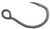 OWNER 4102 - Single Replacement, close-up view of a metal fishing hook with a sharp curved point and looped eye for fishing