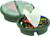 PLANO MOLDING COMPANY Plano 725001 Bucket Top Organizer, green storage container with multiple compartments containing tools, supplies, and accessories organized inside.