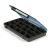 PLANO MOLDING COMPANY Plano Stowaway Waterproof Utility Box, black plastic organizer container with multiple small compartments and a removable lid.
