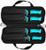 TOADFISH Toadfish Fixed Fillet Knives Gift Set, image of three blue-handled fillet knives stored in a black zippered carrying case.